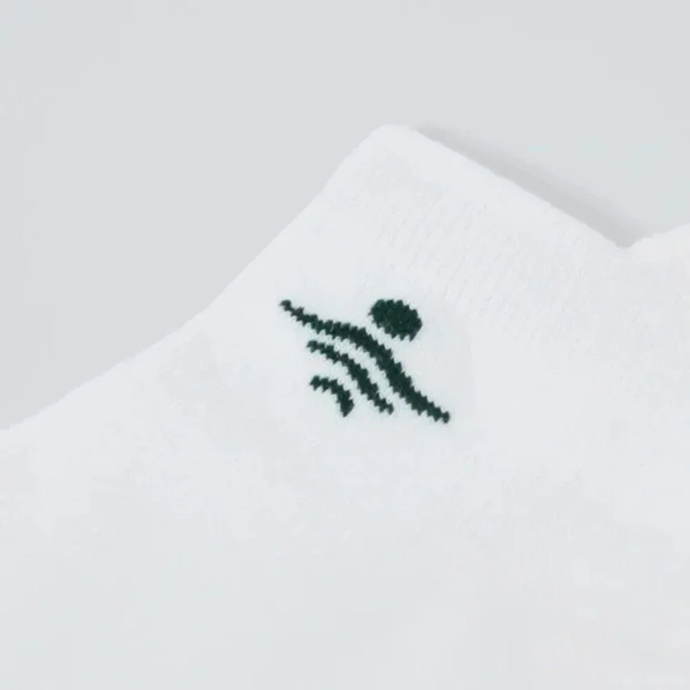 Halara Logo White Pickleball Ankle Socks